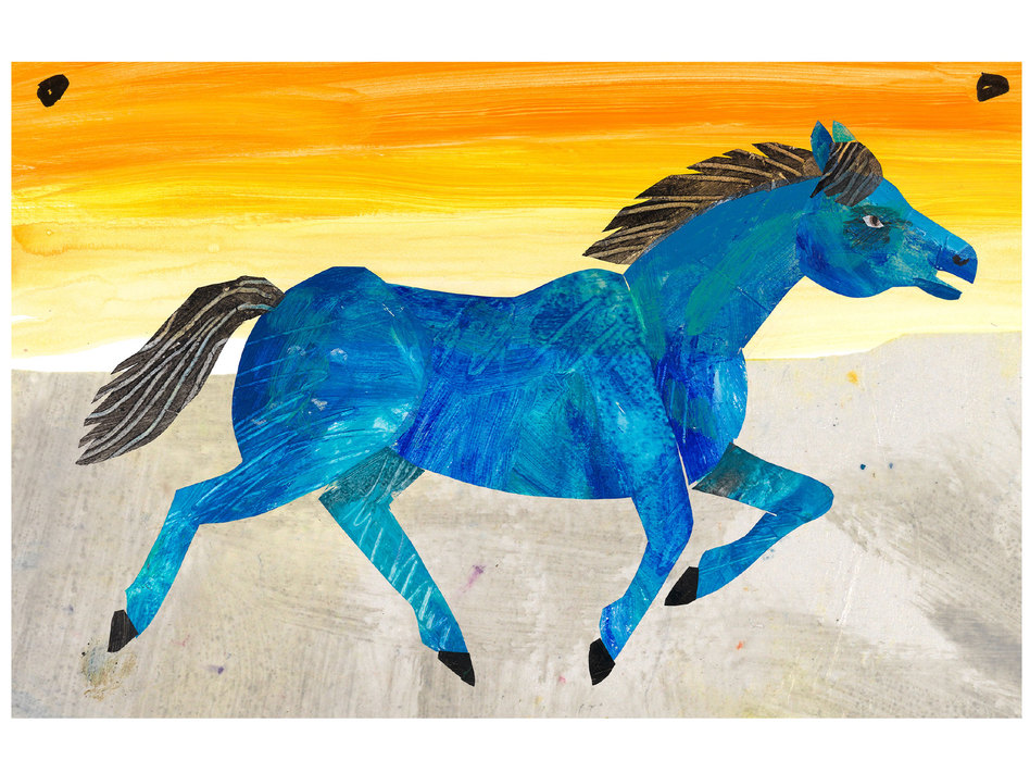 clipart blue horse - photo #41